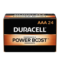 Duracell® CopperTop Alkaline Batteries, AAA, Pack Of 24