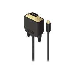 ALOGIC SmartConnect Premium Series - Adapter cable - Mini DisplayPort (M) to 15 pin D-Sub (DB-15) (M) - DisplayPort 1.2 - 6.6 ft - thumbscrews, 1080p support - black