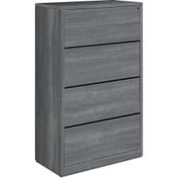 HON® 10500 Series 20"W Lateral 4-Drawer File Cabinet, Gray