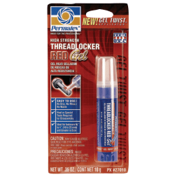 High Strength Red Threadlockers, 10 mL, 1 in Thread, Red