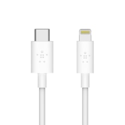 Belkin® Boost Charge USB-C-To-Lightning Cable, 4', White