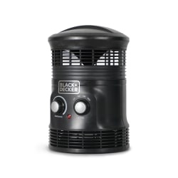 Black & Decker 360° Personal Portable Space Heater, 12-1/16"H x 7-7/8"W x 8-1/8"D