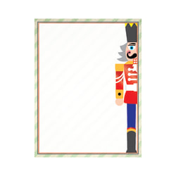Geo Studios Holiday-Themed Foiled Letterhead Paper, 8-1/2" x 11", Nutcracker Suite, Pack Of 40 Sheets