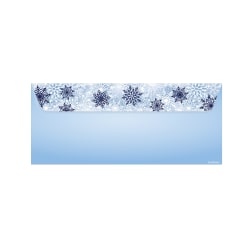 Geo Studios #10 Holiday-Themed Envelopes, Moisture Sealed, Silver Snowflake, Pack Of 35 Envelopes