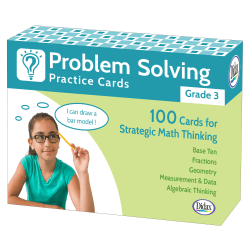 Didax Problem Solving Practice Cards, Grade 3