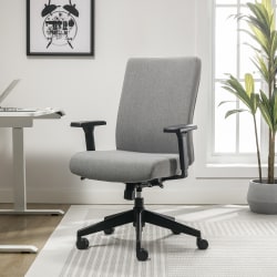 Serta® Commercial Eco-2000 Ergonomic Fabric Mid-Back Task Chair, Gray