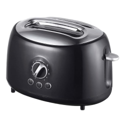 Brentwood Cool-Touch 2-Slice Extra-Wide Slot Retro Toaster, Black