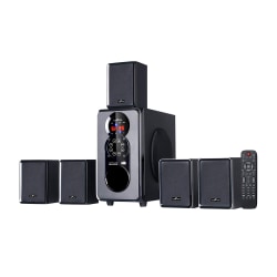 BeFree Sound BFS-455 5.1-Channel Bluetooth® Surround Sound Speaker System, 15-1/2"H x 22"W x 11"D, Black, 99595505M