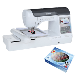 Brother SE2100Di Disney Sewing and Embroidery Machine and Thread Kit, White