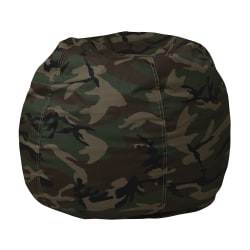 Flash Furniture Small Bean Bag Chair For Kids And Teens, Camouflage