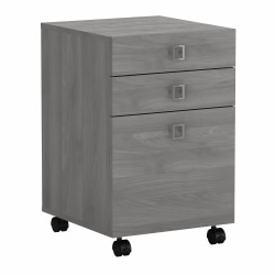 kathy ireland® Office Echo 17"D Vertical 3-Drawer Mobile File Cabinet, Modern Gray, Delivery