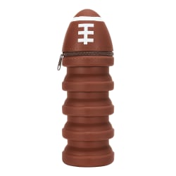 Little Yellow Bicycle® Silicone Pencil Case, 2-3/4" x 7", Football
