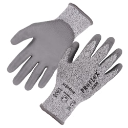 Ergodyne Proflex 7030 PU-Coated Cut-Resistant Gloves, 2X, Gray