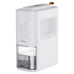 Crane 4.2-Pint 2-in-1 Dehumidifier with Wireless Remote and Multi-Color Ambient Light, Total Qty 1