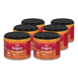 Folgers® 100% Colombian Coffee, 22.6 Oz, Case Of 6 Containers