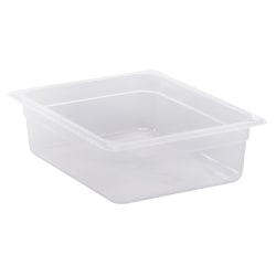 Cambro Translucent GN 1/2 Food Pans, 4"H x 10-7/16"W x 12-3/4"D, Pack Of 6 Containers