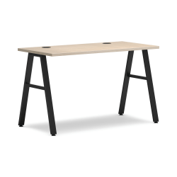 HON Mod 48"W Table Computer Desk, Desert Oak/Black