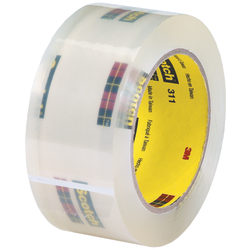 Scotch® 311 Carton Sealing Tape, 3" Core, 2" x 110 Yd., Clear, Pack Of 6