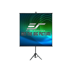 Elite Screens Tripod Lite Wall Series T50SW - Projection screen with tripod - 50" (50 in) - 1:1 - MaxWhite - black