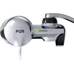 Pur Advanced Faucet Filtration System - 3 - Faucet - 100 gal Filter Life (Water Capacity) - 1 - Chrome