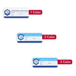 Custom Printed Outdoor Weatherproof 1, 2, or 3 Color Labels And Stickers, 3/4" x 2" Rectangle, Box of 250