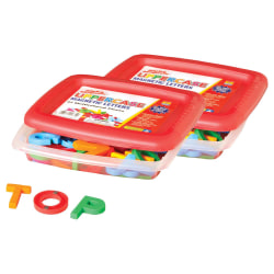 Educational Insights AlphaMagnets®, Uppercase, Multicolor, 42 Magnets Per Pack, Set Of 2 Packs