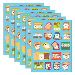 Teacher Created Resources Smelly Stickers, S'mores, 114 Per Pack, Set Of 6 Packs