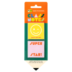 Post-it® Noted Class Notes BTS25-CN-2, 1.9x1.9in (48x48mm)