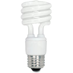 Satco® Spiral T2 Fluorescent Light Bulbs, 13 Watt, Box Of 4