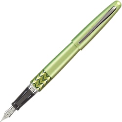 Pilot® MR Retro Pop Collection Premium Fountain Pen, Fine Point, Green Barrel, Black Ink