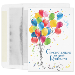Custom All Occasion Cards, Colorful Retirement Cards With Envelopes, 7-7/8" x 5-5/8", Box Of 25 Cards