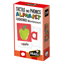Headu Montessori Tactile And Phonics Alphabet Flashcards, 5-3/8" x 7-7/16", Pre-K