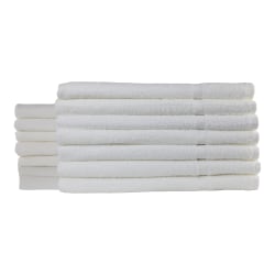 1888 Mills Durability Bath Mats, 20" x 30", White, Pack Of 60 Mats