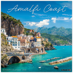 2026 Willow Creek Press Scenic Monthly Wall Calendar, 12" x 12", Amalfi Coast, January To December, 55656