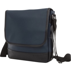 Bugatti Gin & Twill Textured Vegan Leather Backpack With Tablet Compartment, Navy