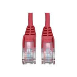 Tripp Lite 3ft Cat5e/Cat5 Snagless Molded Patch Cable RJ45 M/M Red 3' - Patch cable - RJ-45 (M) to R - N001003RD