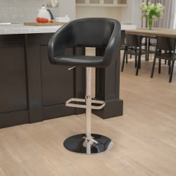 Flash Furniture Contemporary Adjustable Bar Stool, Black
