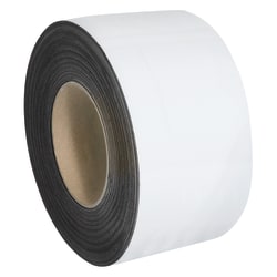 Partners Brand Magnetic Warehouse Label Roll, LH158, 3" x 100', White