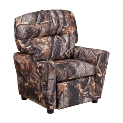 Flash Furniture Contemporary Kids Fabric Recliner Accent Chair With Cup Holder, Camouflage