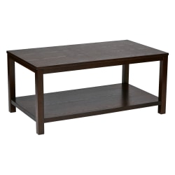 Ave Six Merge Cocktail Table, Rectangular, Espresso