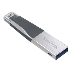 SanDisk® iXpand Mini Flash Drive, 64GB, Gray