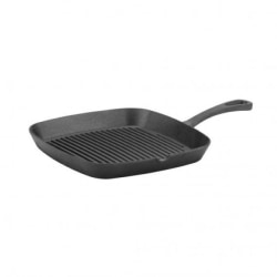 Cuisinart Pre-Seasoned 9" Cast Iron Grill Pan, Black