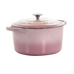 Crock-Pot Artisan 2-Piece Enameled Cast Iron Dutch Oven, 7 Quarts, Blush Pink