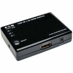 Eaton Tripp Lite series 3 Port HDMI Mini Switch for Video and Audio 4K x 2K UHD 30 Hz - Video/audio switch - 3 x HDMI - desktop