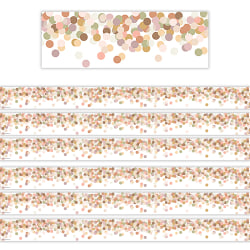 Teacher Created Resources Straight Border Trim, Calming Confetti, 35' Per Pack, Set Of 6 Packs