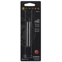 Cross Tech 3, Compact and Autocross Medium Point Red Ink Ballpoint Refills