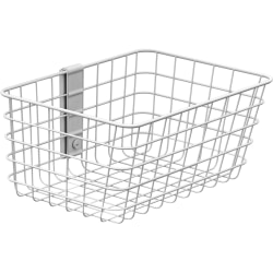 Ergotron SV Wire Basket, Small - Small - 5 lb Weight Capacity - 14" Length x 12" Width x 5" Height - White