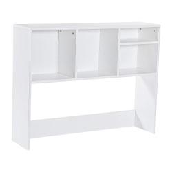 Flash Furniture Lotus Desktop Bookshelf Storage Organizer with Multiple Cubbies, White
