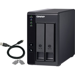 QNAP 2 Bay USB Type-C Direct Attached Storage with Hardware RAID - 2 x HDD Supported - 2 x SSD Supported - Serial ATA/600 Controller - RAID Supported 0, 1, JBOD - 2 x Total Bays - 2 x 2.5"/3.5" Bay - 1 USB Port(s) - CIFS/SMB - Desktop