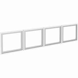 Lorell Desk-Mount 72" Hutch Frosted Glass Door, Finish: Frost, For Hutch